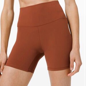 🤎 Lululemon Align Short 6” – Dark Terracotta – Size 6